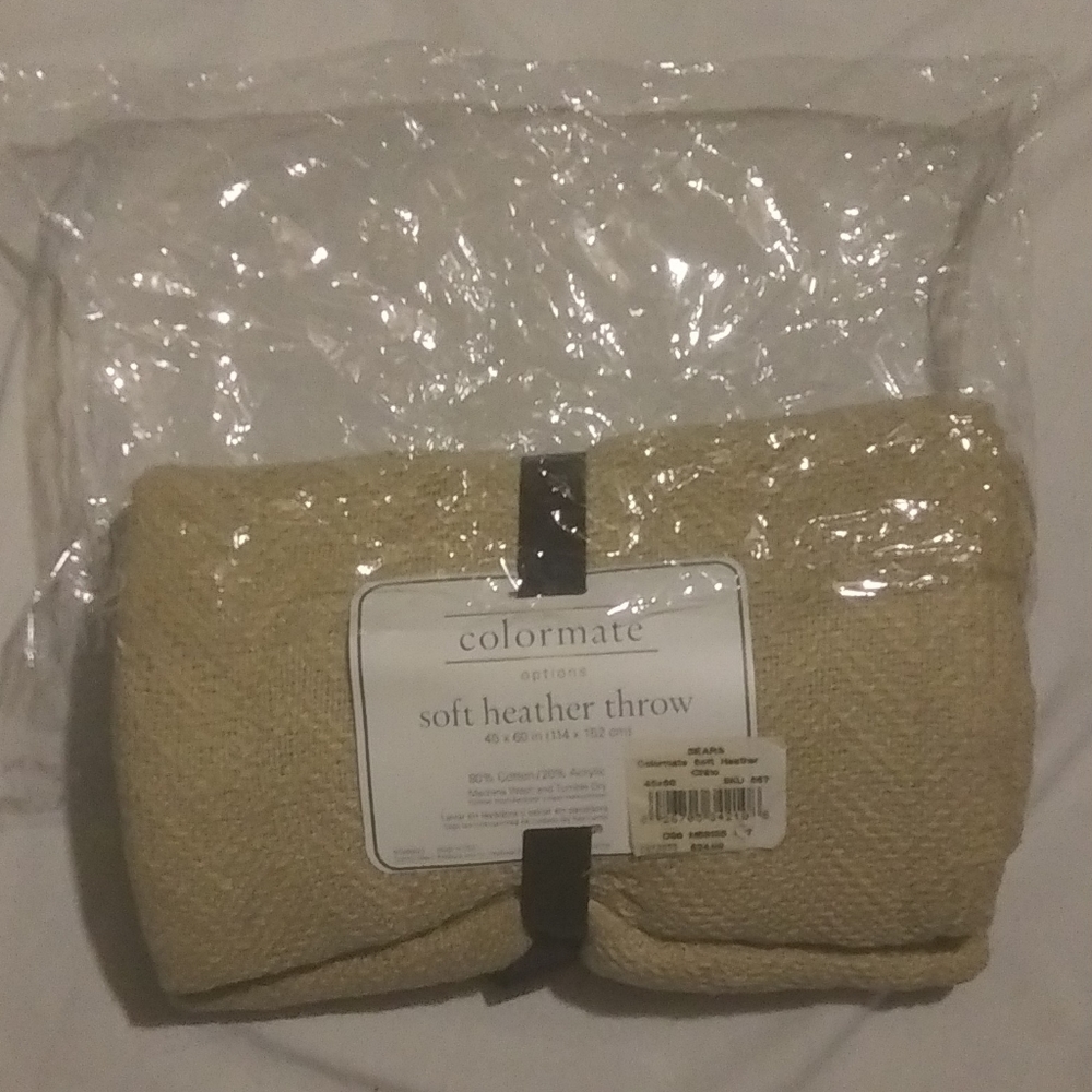 Soft heather throw